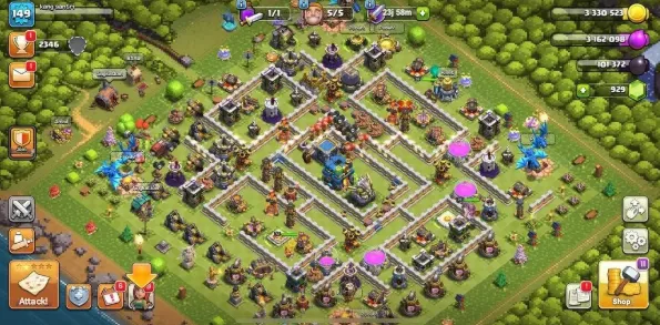 COC188 TH12 Mid Heroes | 5 Builders | Name Change Available 
